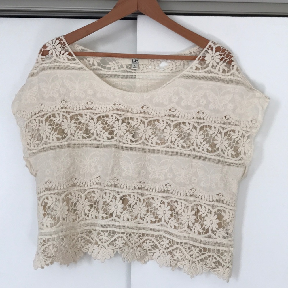 Boho chic lace top